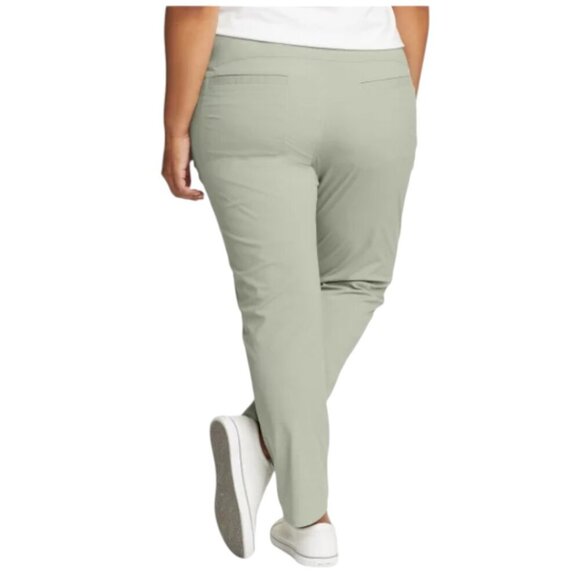 NEW Eddie Bauer Horizon Straight Ankle Pant | Green - Picture 4 of 9